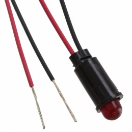 1 pcs : 5590102027F - LED PMI SNAP-IN RED PVC FREE