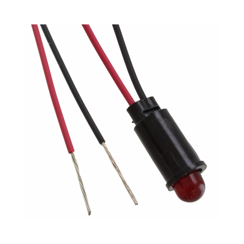 1 pcs : 5590102027F - LED PMI SNAP-IN RED PVC FREE