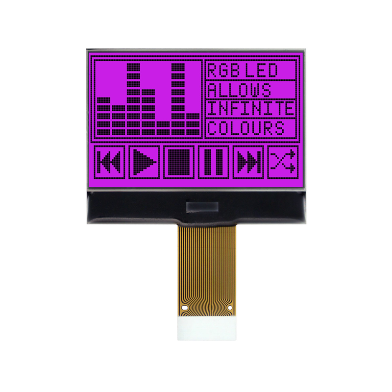 1 pcs : MCCOG128064B12W-FPTLRGB - 128 X 64 GRAPHIC CHIP-ON-GLASS L