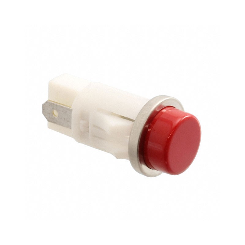 1 pcs : 1090QC1-12V - LAMP RED 1/2' HOLE PNL MNT 12V