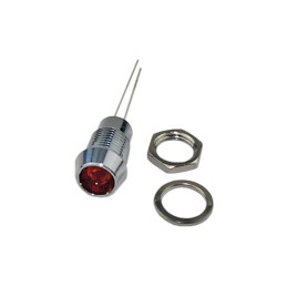 1 pcs : L65DR24L - LED 5MM RED DIFFUSED PANELMT