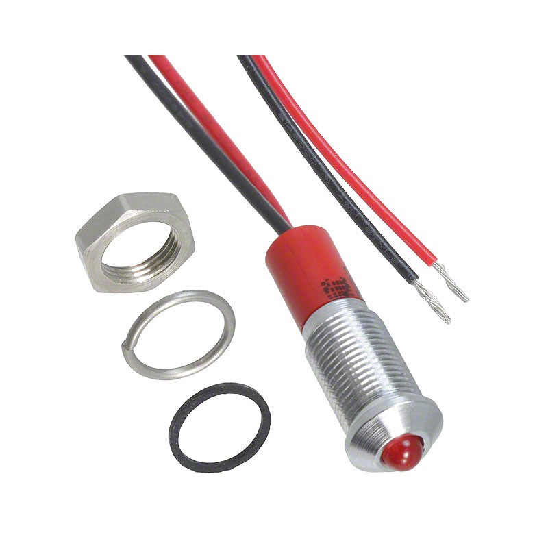 1 pcs : Q6P3CXXR12E - LED PANEL MOUNT INDICATOR RED