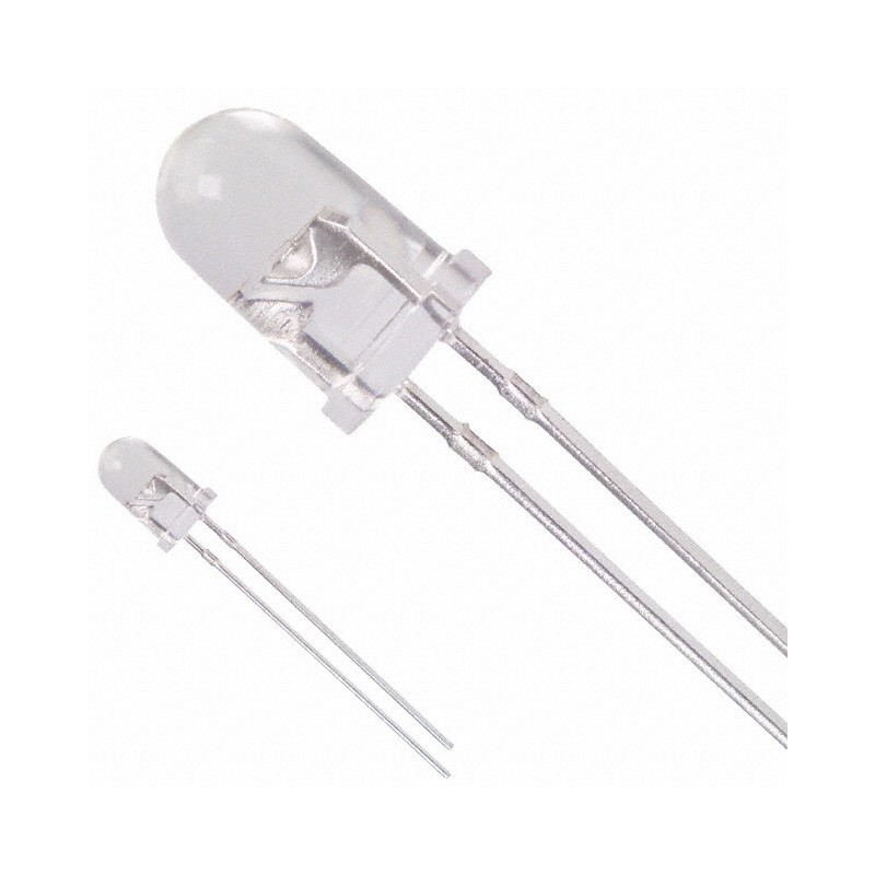 1 pcs : CMD333UWC - LED WHITE CLEAR T-1 3/4 T/H