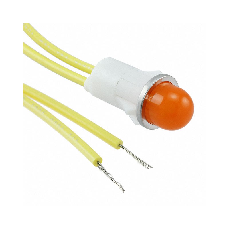 1 pcs : 1090A3-12V - INDICATOR INCAND AMBER PANEL MNT