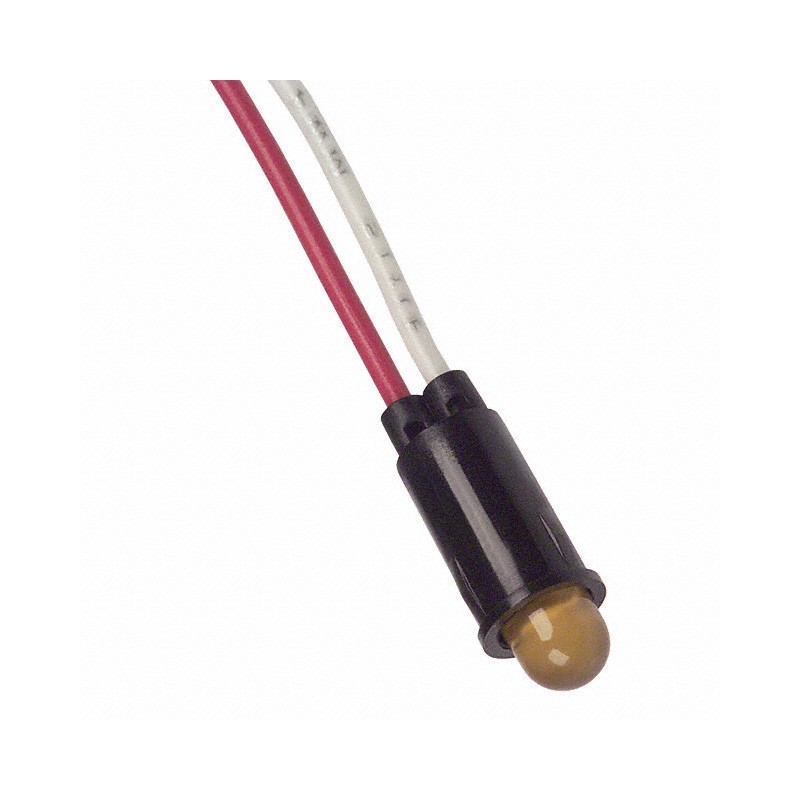 1 pcs : 5102H3-12V - LED AMBER 1/4' HOLE 12V PAN MNT