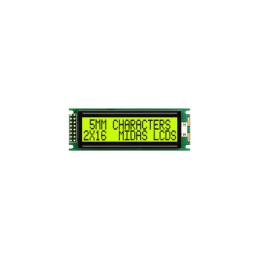 1 pcs : MC21605DA6W-SPTLY-V2 - 2X16 CHARACTER CHIP-ON-BOARD LCD