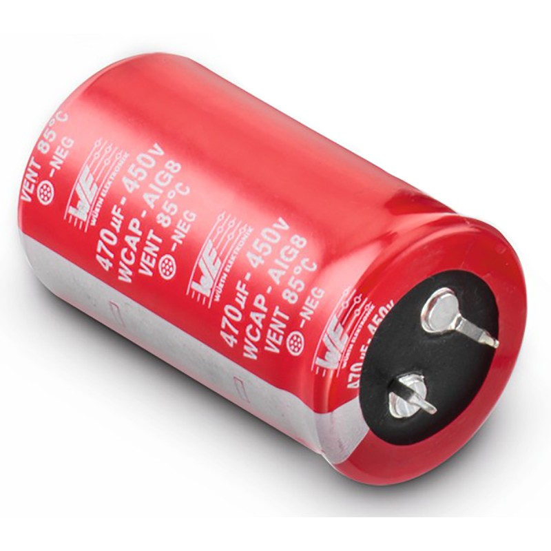1 pcs - Wurth Elektronik 390μF Aluminium Electrolytic Capacitor 450V dc, Snap-In - 861011485019