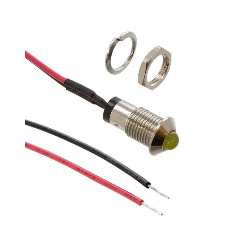 1 pcs : MPC5YDW12.0 - LED PANEL INDICATOR YLW 2V