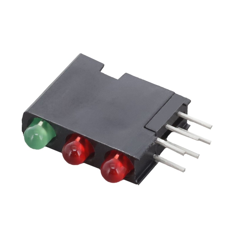 1 pcs : 5640200211F - LED CBI 3MM 3X1 GREEN/RED RA