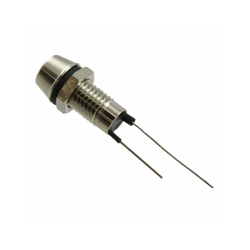 1 pcs : A-LED8-1GBAS-MR7-1 - LED 5MM GRN PNL MNT WATER PROOF