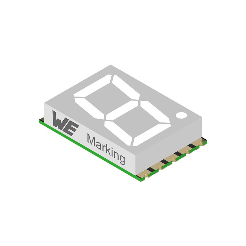 1 pcs : 157143V12700 - WL-S7DS 7 SEGMENTS DISPLAY SMT S