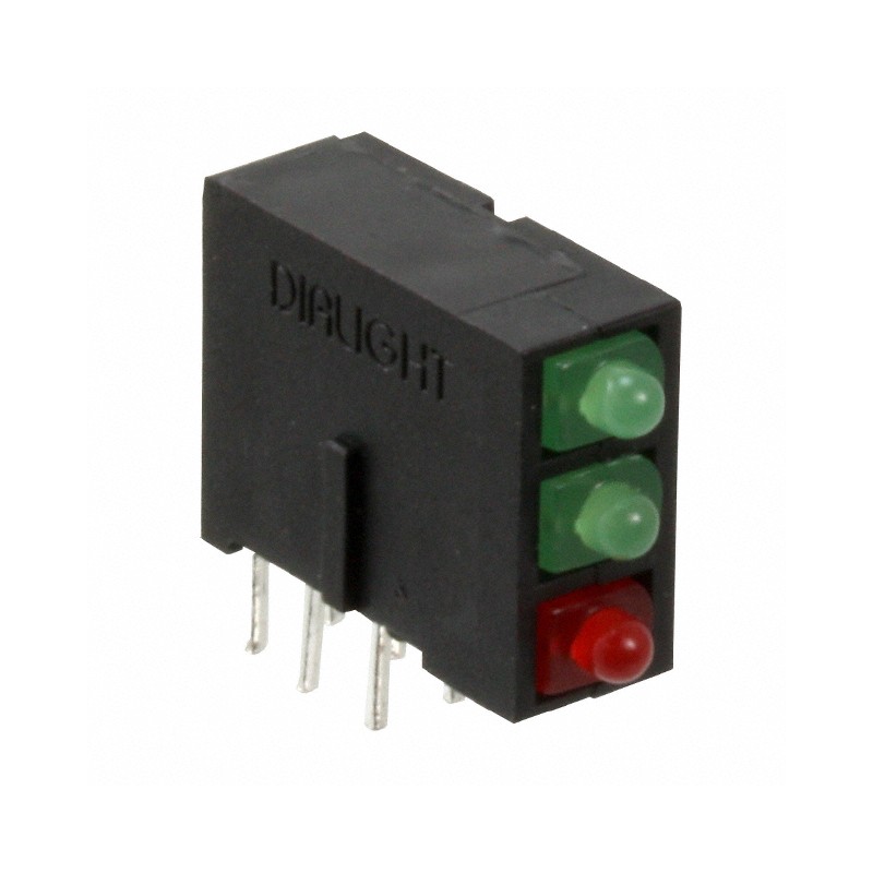 1 pcs : 5700100221F - LED CBI 2MM 3X1 GRN/RED RA