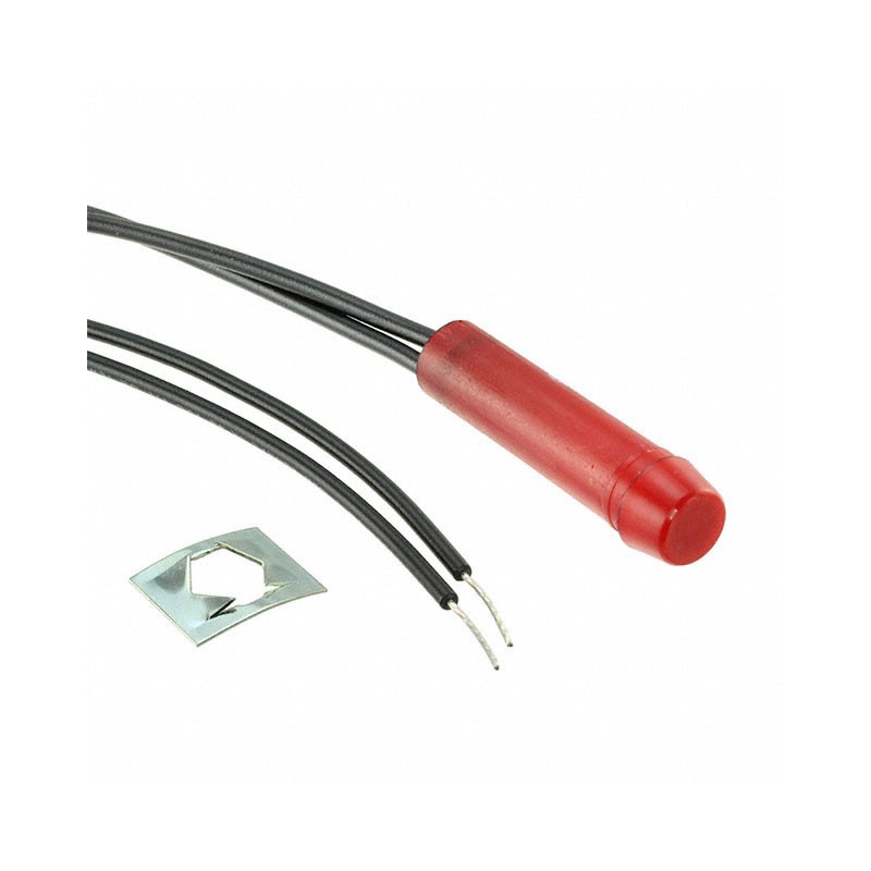 1 pcs : 6063-001-634R - NEON PANEL INDICATOR RED 125V