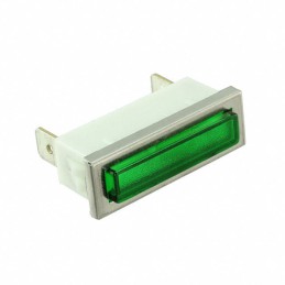 1 pcs : 2390QD5-28V - INDICATOR NEON GREEN PANEL MNT