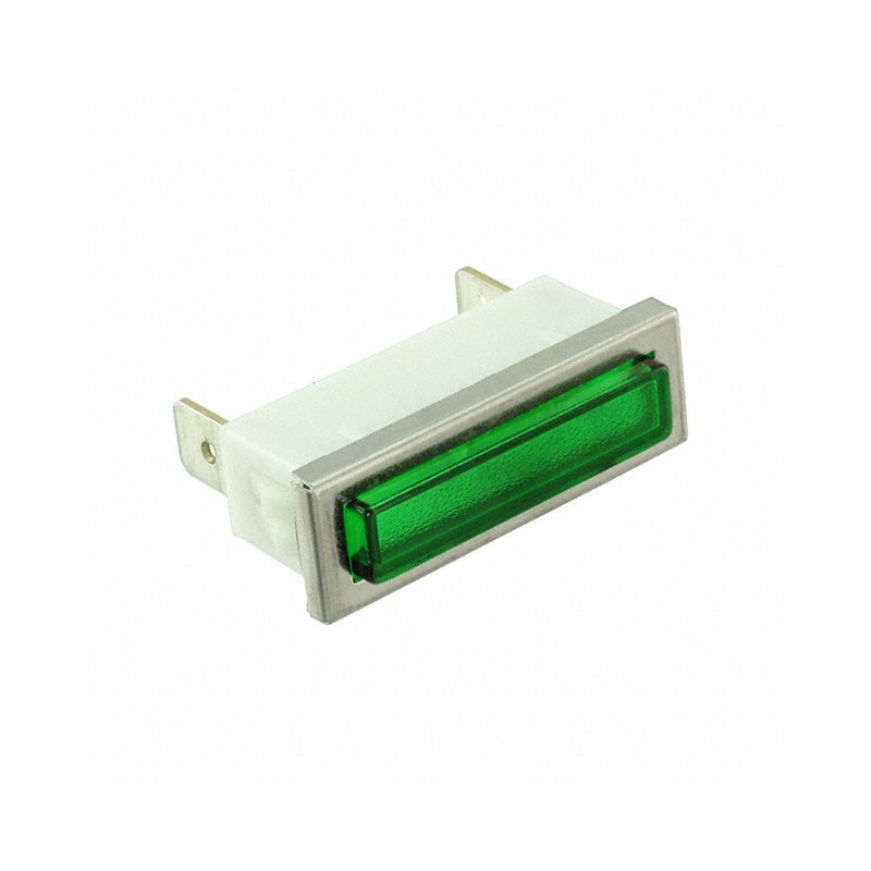 1 pcs : 2390QD5-28V - INDICATOR NEON GREEN PANEL MNT