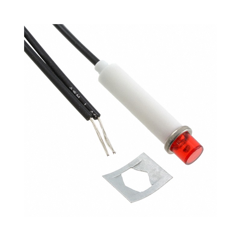 1 pcs : 2150A1 - LAMP NEON RED PANEL MOUNT