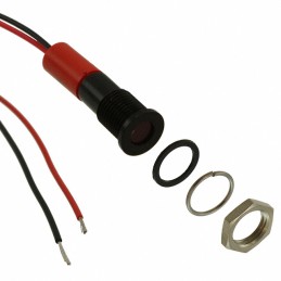 1 pcs : Q8F3BXXR24E - LED PM INDICATOR FLUSH RED