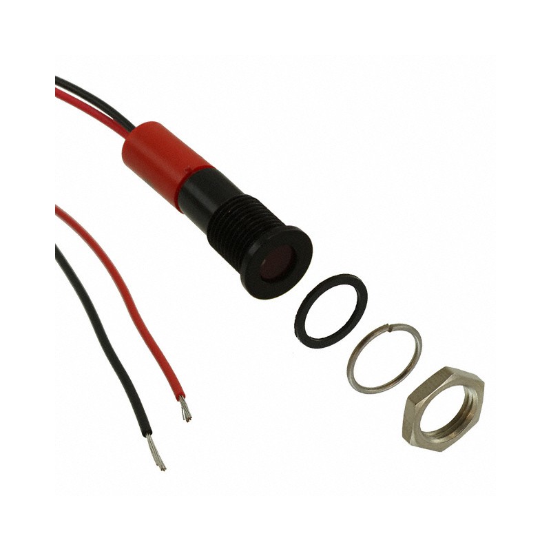 1 pcs : Q8F3BXXR24E - LED PM INDICATOR FLUSH RED