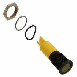 1 pcs : Q14F1BXXY12E - INDICATOR 12V 14MM FLUSH YELLOW