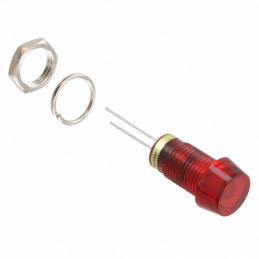 1 pcs : 6083131110F - LED PNL IND 8MM RED LOCKWASH/NUT