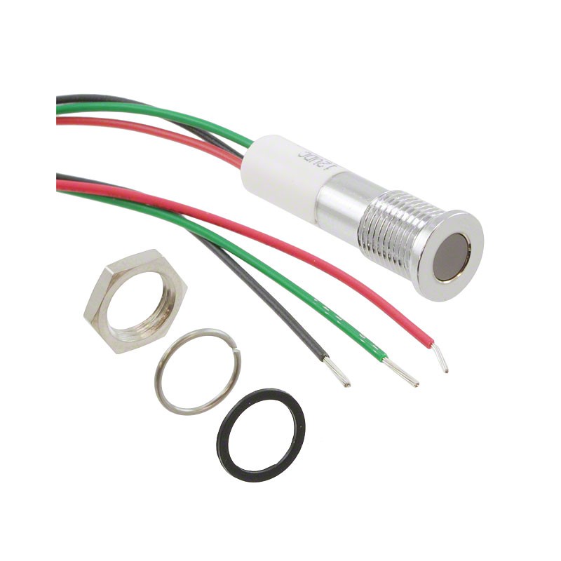 1 pcs : Q8F3CZZRYG12E - LED PM INDICATOR FLUSH GR/RD/YLW