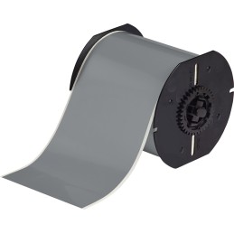 1 pcs - Brady B-595 Vinyl Grey Label Roll, 101.6mm Width, 1 Roll Qty