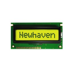 1 pcs : NHD-0108FZ-FL-YBW-33V3 - LCD MOD 8DIG 8X1 TRANSFL YLW/GRN