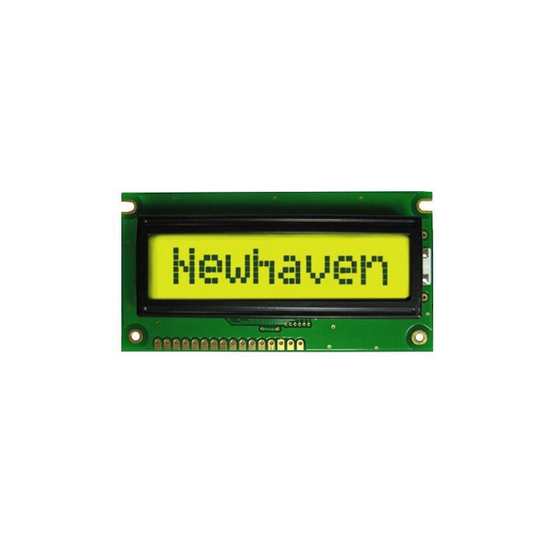 1 pcs : NHD-0108FZ-FL-YBW-33V3 - LCD MOD 8DIG 8X1 TRANSFL YLW/GRN
