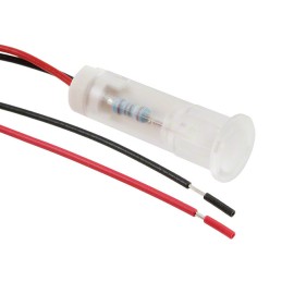 1 pcs : QS83XXW24 - INDICATOR 8MM FIXED WHT 24V WIRE