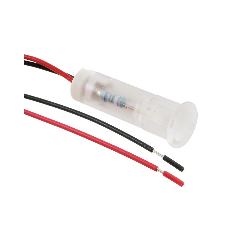 1 pcs : QS83XXW24 - INDICATOR 8MM FIXED WHT 24V WIRE