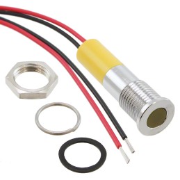 1 pcs : Q8F3CXXY24E - LED PM INDICATOR FLUSH YELLOW