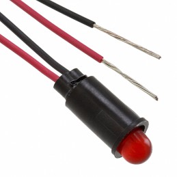 1 pcs : 5592101027F - LED PMI SNAP-IN RED PVC FREE