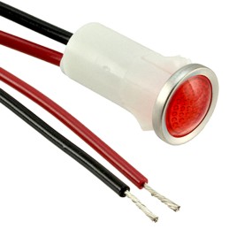 1 pcs : 1092D1-125VAC - LED PANEL INDICATOR RED 125V
