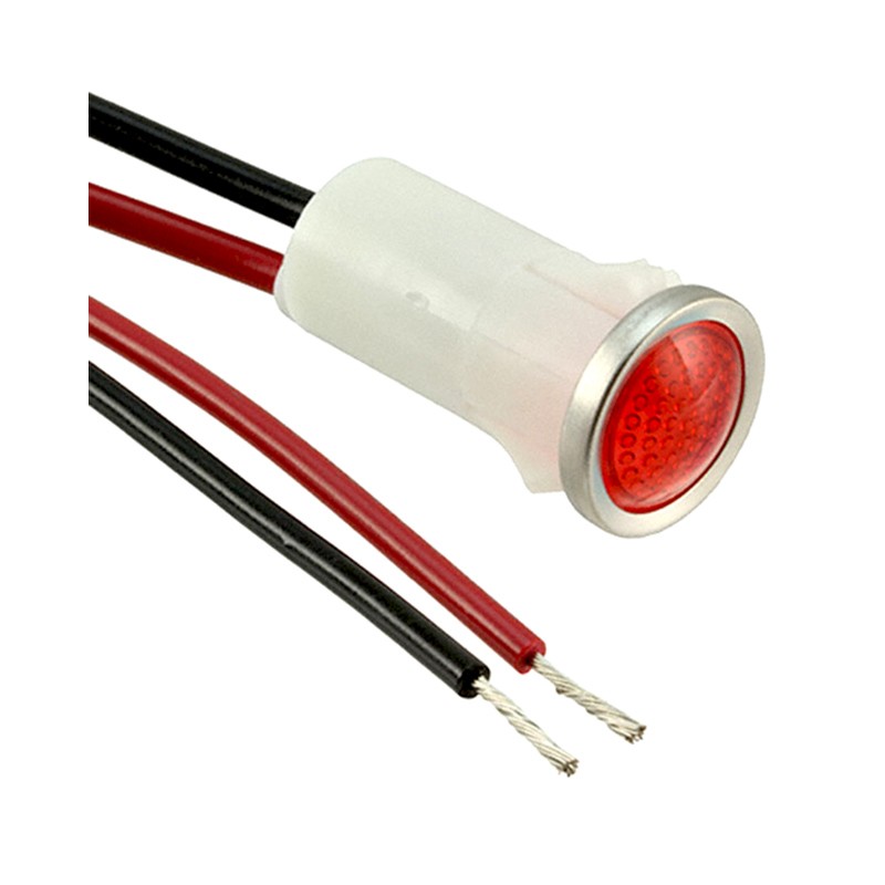 1 pcs : 1092D1-125VAC - LED PANEL INDICATOR RED 125V