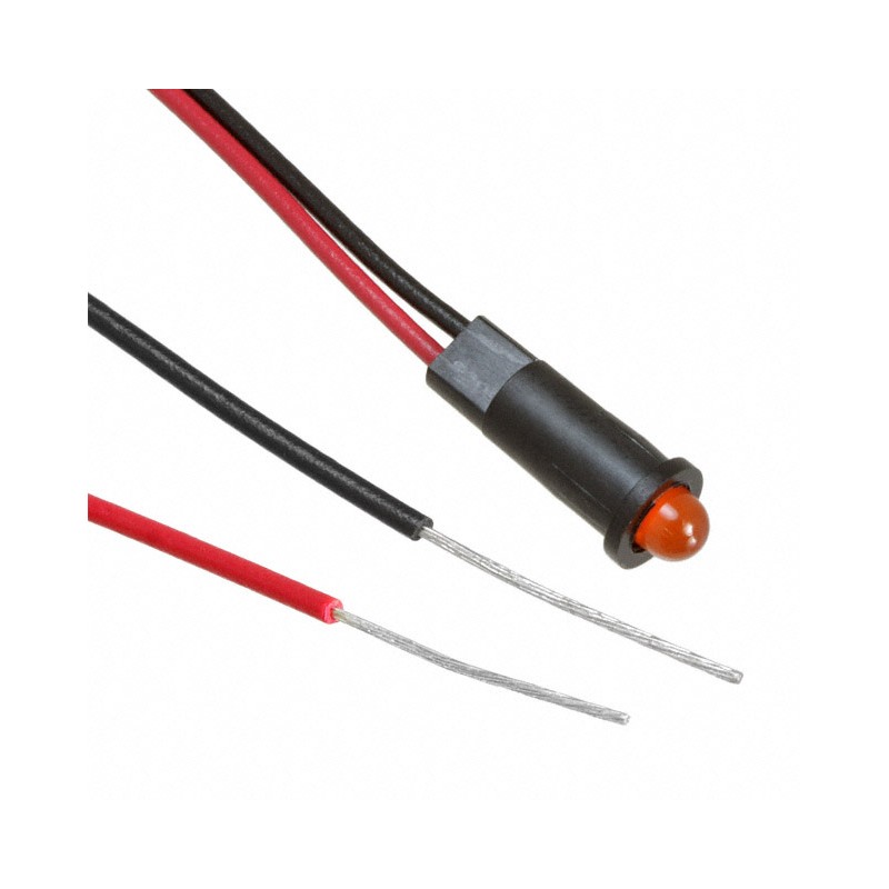 1 pcs : 5580401007F - LED PANEL IND ORN DIFF SNAP-IN