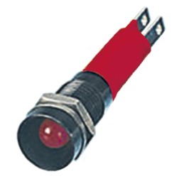 1 pcs - CML Innovative Technologies Red Panel Mount Indicator, 12V, 8mm Mounting Hole Size