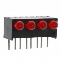 1 pcs : 5510407004F - LED CBI 3MM QUAD RED RA