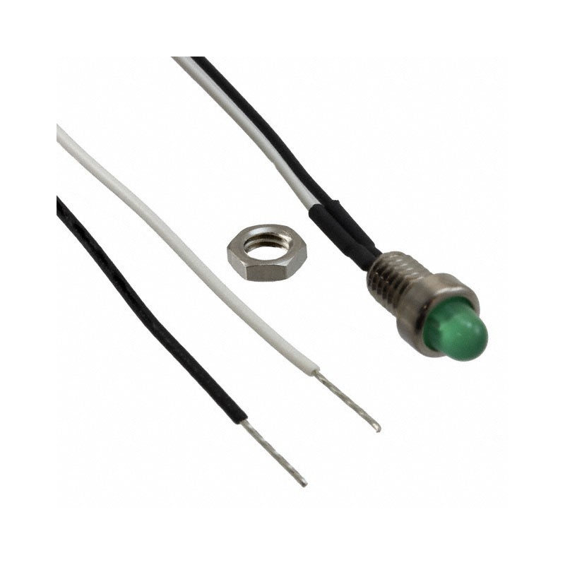 1 pcs : 6039-004-304G-A - PANEL INDICATOR LED GREEN 2V