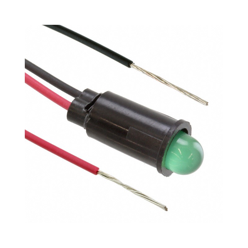 1 pcs : 5595201027F - LED PMI SNAP-IN GRN PVC FREE