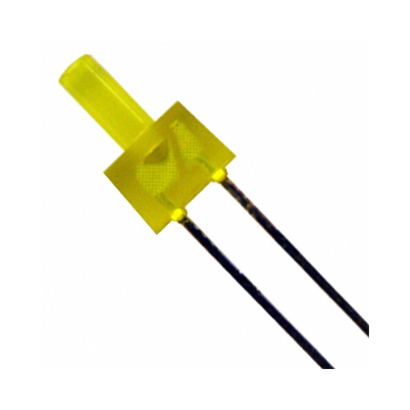 1 pcs : XLUY13D - LED YL DIFFUSED FLAT TOP LED T/H