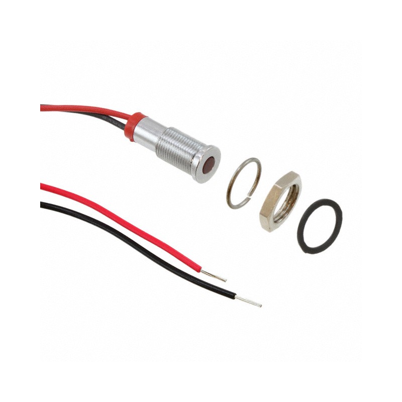 1 pcs : Q6F7CXXR02E - LED PM INDICATOR FLUSH RED