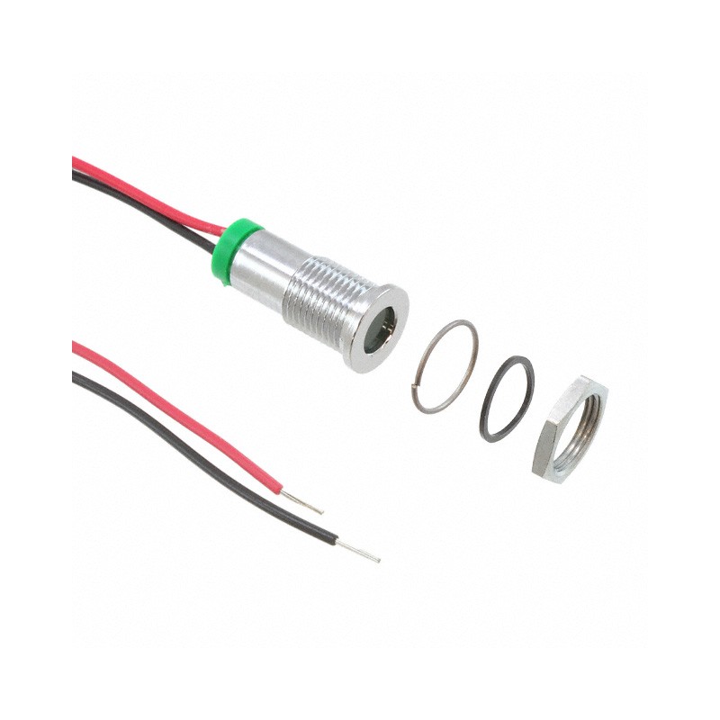 1 pcs : Q8F7CXXG02E - LED PM INDICATOR FLUSH GRN