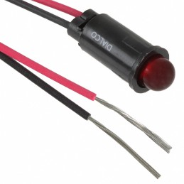 1 pcs : 5590102023F - LED PMI SNAP-IN RED PVC FREE