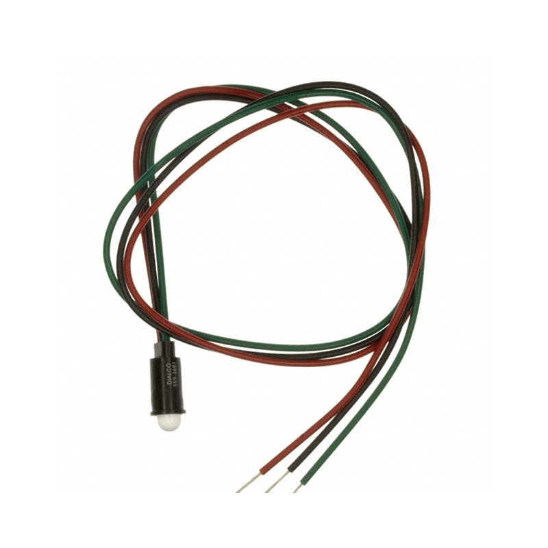 1 pcs : 5593601007F - LED SNAP-IN PANEL 5MM YW/GRN