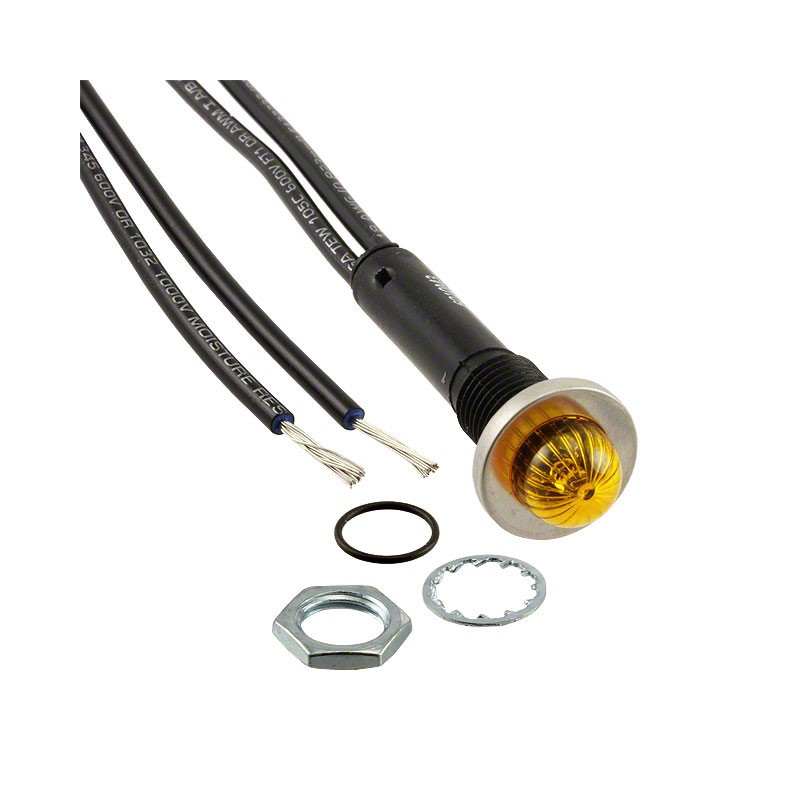 1 pcs : 6010M3 - INDICATOR NEON AMBER PANEL MNT