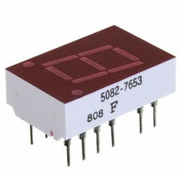 1 pcs : 5082-7653 - DISPLAY 7SEG 0.43' SGL RED 14DIP