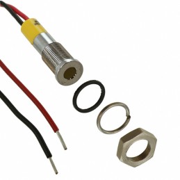 1 pcs : Q6F3CXXY24E - LED PANEL MOUNT INDICATOR YLW