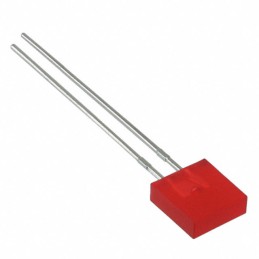 1 pcs : 5219264F - LED RED DIFFUSED RECTANGULAR T/H