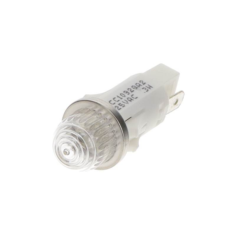 1 pcs : 1092QA2-125VAC - LED PMI 5MM CLEAR HI DOME WIRE