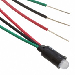 1 pcs : 5593501003F - LED PANEL RED/GRN SNAP-IN 3LD 6'